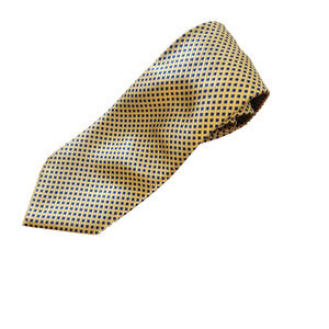 Scott Allan Necktie Men's Gold and Blue Microfibre 61.5" Long 3.5" Wide